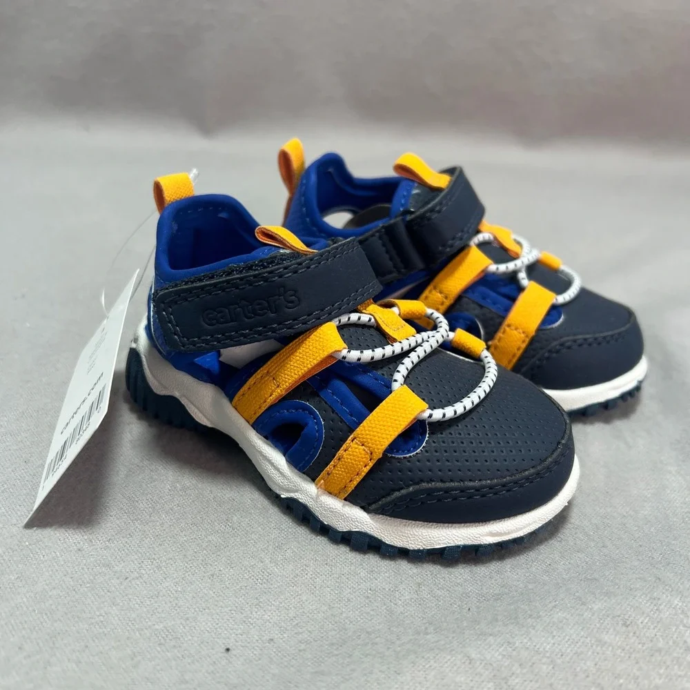 Carter's Metheor Toddler Sneaker Sandals Navy Blue Orange by Athletic Outdoor 4M